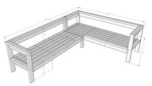 Diy Outdoor Wood Patio Sectional Bench