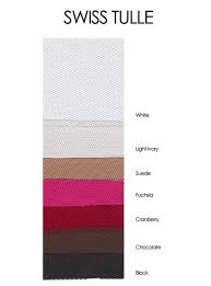 Swiss Tulle Color Chart French Novelty