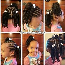 The perfect little girls natural hairstyles and hair updo for a unicorn birthday theme using jumbo hair to create a hair bun. 80 Cute Hairstyles For Little Black Girls