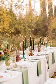 emerald autumn wedding with an intimate