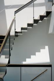 modern staircase glass railing design