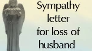 sympathy letter for loss of husband