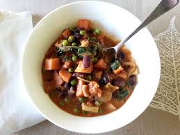 vegan african peanut stew with sweet