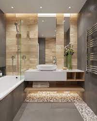 Converting a bathtub into a walk in shower. 19 Stunning Plywood Bathroom Wall Design Ideas Modern House Bathroom Interior Design Beige Bathroom Bathrooms Remodel