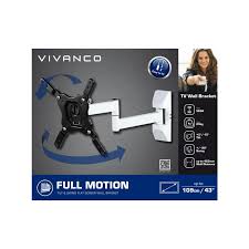 vivanco dual arm tilt swing tv wall