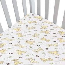 Cozy Line Home Fashions 3 Piece Brown Tan Yellow Cotton Wild Animal Cheetah Leopard Print Lion King Jungle Friends Crib Toddler Fitted Sheets Yellow