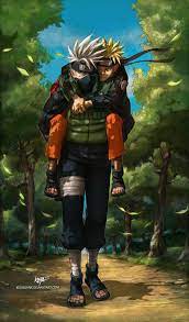 Kakashi carry naruto