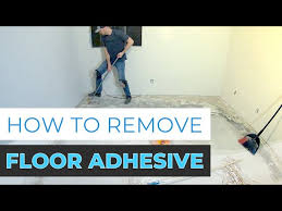 how to remove floor adhesive you