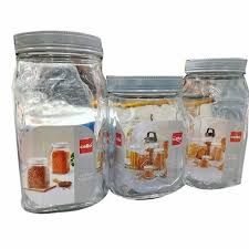 2000 Ml Cello Square Glass Storage Jar