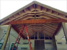 build gable roof over deck porch