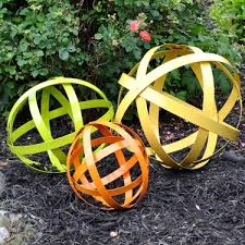 Color Garden Spheres Orbs Set Of 3