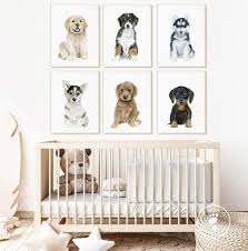 Puppy Nursery Wall Art Dog Nursery