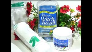 witch hazel cleansing pads