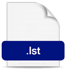 lst file extension ociated
