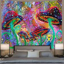 Colored Mushroom Abstract Painting