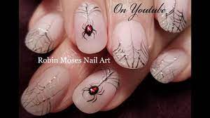 diy spiderweb 3d spiders nail art