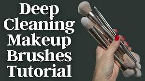 deep cleaning makeup brushes tutorial