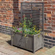 Arundel Wooden Planter And Trellis In