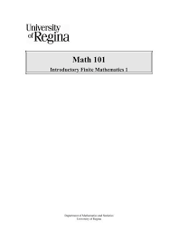 Math 101 University Of Regina