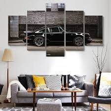 Vintage Porsche 911 5 Pieces Canvas