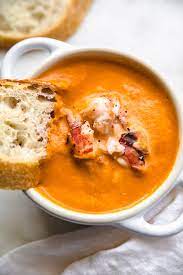 lightened up lobster bisque step by