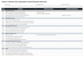 No need to think about design details. Free Vendor Risk Assessment Templates Smartsheet
