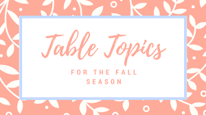40 fall table topics questions