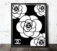 Chanel Art Print Chanel Camellia Fine