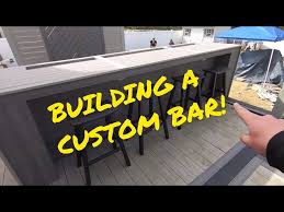 Custom Bar And Privacy Wall On A Deck