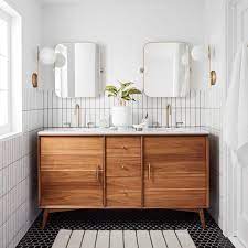 Mid Century Double Bathroom Vanity