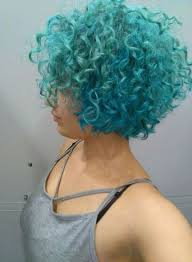 One of the most effortless short curly hairstyles for black women is the curly afro. Hair Blue Curly Afro 38 Ideas Colored Curly Hair Brown Ombre Hair Ombre Hair Color
