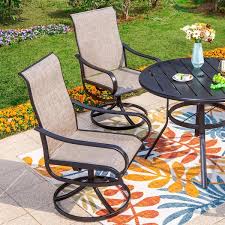 Metal Round Outdoor Patio Dining Set