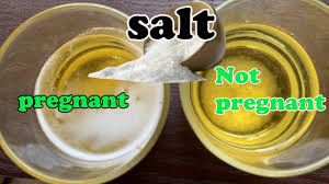 3 days pregnancy test with salt you