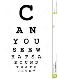 Vision Chart W Business Message Stock Illustration