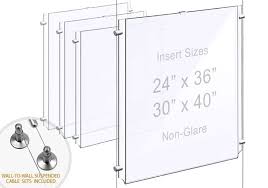 Acrylic Poster Holders Suspended Easy