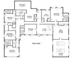 U Shaped House Plans Single Level L