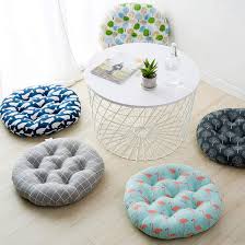 I cuscini colorati per divani sono un semplice complemento. Cotone E Lino 40 Cm Giardino Cuscino Rotondo Per Sedia Levoberg In Cotone E Lino Per Sedia Da Ufficio Casa 1 Fodere Coprisedia Fodere