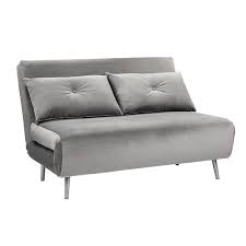 Freya Velvet Folding Sofa Bed Grey