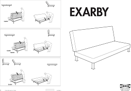ikea exarby sofa bed frame embly