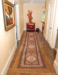 antique camelhair rug in runner size in