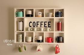 Wall Mounted Coffee Tea Mate Mugs Rack