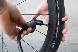 how to pump up a bike tyre in five