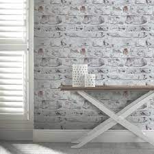 white washed brick wallpaper 671100