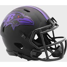 Baltimore ravens color palette created by sgt_pancakez that consists #4f0a6d,#bdb508,#000000,#fd0000,#ffffff colors. Baltimore Ravens Color Rush Eclipse Speed Mini Helmet Dynasty Sports Framing