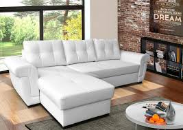 corner sofa bed with storage white pu