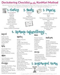 The Ultimate Free Printable Decluttering Checklist For Konmari Success
