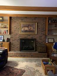 White Washed Brick Fireplace General