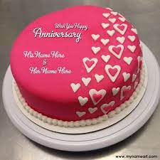 Wish U Happy Wedding Anniversary Cake gambar png