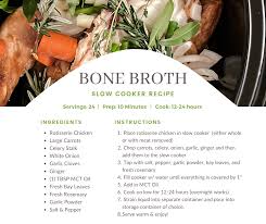 slow cooker bone broth recipe