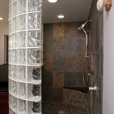 Create the glass block design. Glass Block Shower Wall Houzz